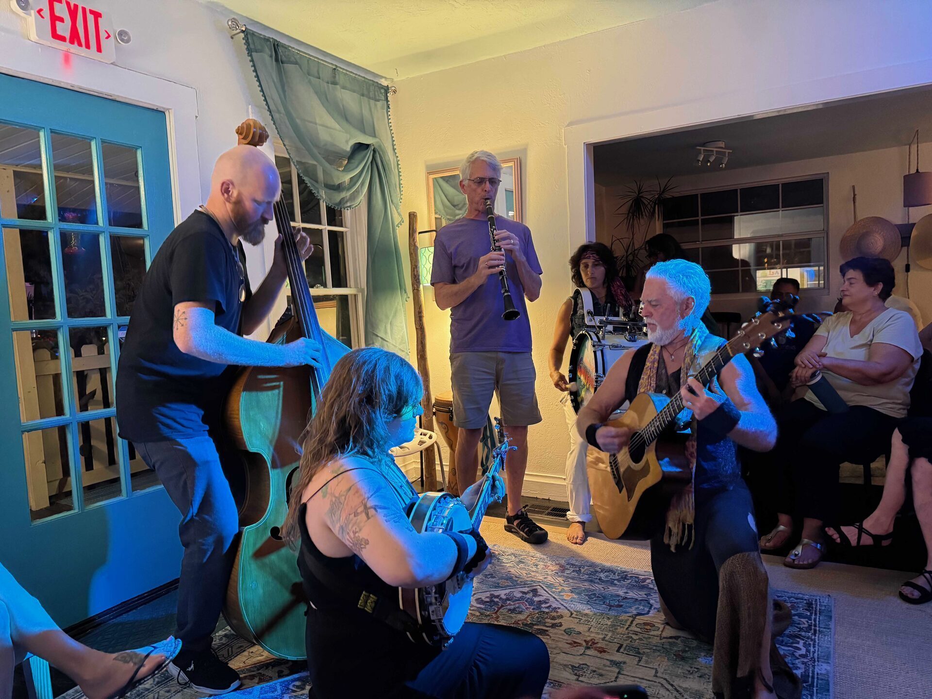 Live music performance in the cottage
