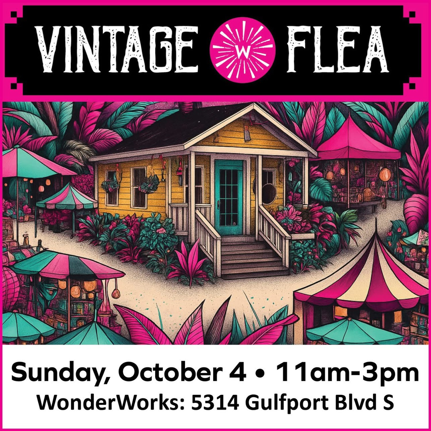 Vintage Flea market flyer